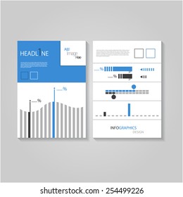 Modern flat infographics flyer / brochure design.