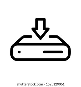Modern flat input icon illustration
