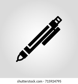 Modern flat isolated pen vector icon
