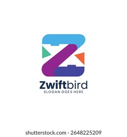 Modern Flat Letter Z Logo Design