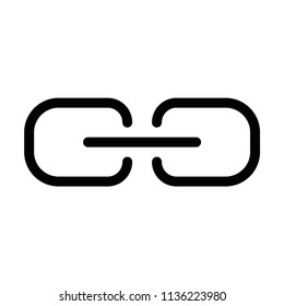 Modern flat line chain links