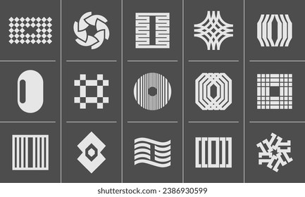 Modern flat line letter O logo icon, number 0 branding