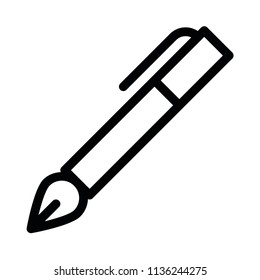 Modern flat line pen icon