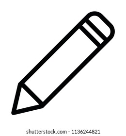Modern flat line pen icon