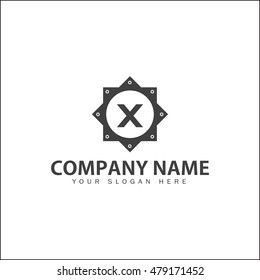 Modern flat logo design for repair, construction, hardware companies.