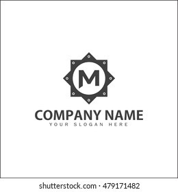 Modern flat logo design for repair, construction, hardware companies.