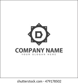modern flat logo design for repair, construction, hardware companies.