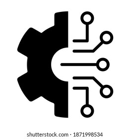 Modernes Flachlogo. Einfach zu bedienen