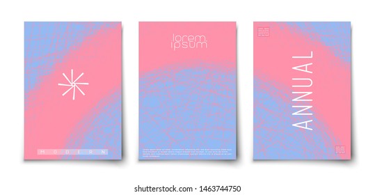 Modern flat minimalistic geometric abstract covers. Grunge careless lines art. 