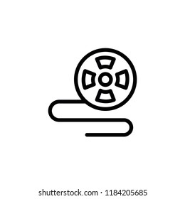 Modern flat movie icon