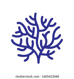 Modern flat nature tree logo emblem