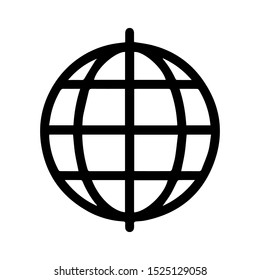 Modern flat network icon illustration