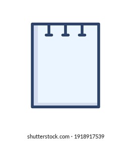 Modern flat note icon emblem