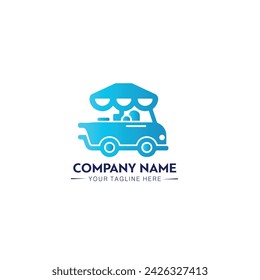 Modern, Flat, Playful, Professional, Tacos Car Logo Food And Drink Vector Design Illustration