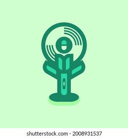 Modern, Flat, Professional, Green Organic, Health, Medicine Podcast Logo