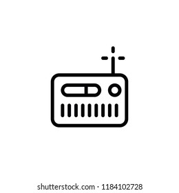 Modern flat radio icon