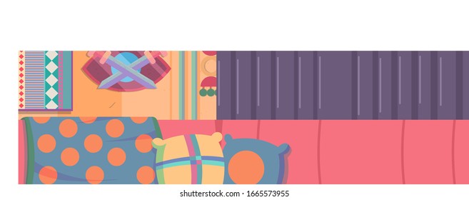modern flat room design background
