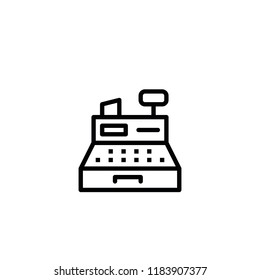 Modern flat safe box icon