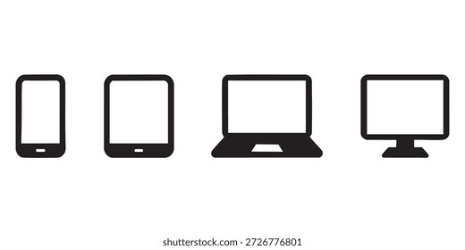Moderna tela plana TV Set Vetor Illustration com exibição em branco isolado no fundo branco