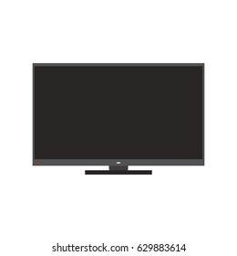 modern flat screen tv icon image 