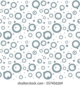 Modern flat seamless abstract background from random placed dots and cirlces for your website. Bright backdrop for business presentation. Information concept