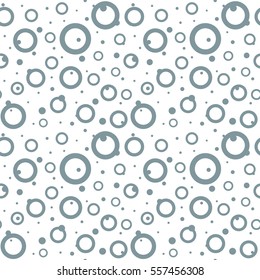 Modern flat seamless abstract background from random placed dots and cirlces for your website. Bright backdrop for business presentation. Information concept
