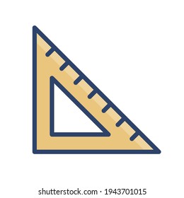 Icono de color cuadrado de conjunto plano moderno