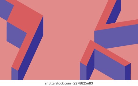 Modern flat shaded color background. simple abstract presentation slide cover.