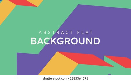 Modern flat shaded color background. simple abstract presentation slide cover.