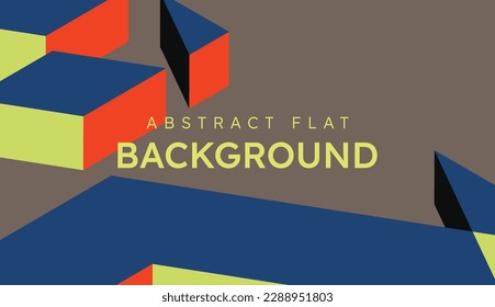 Modern flat shaded color background. simple abstract presentation slide cover.