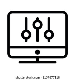 Modern flat sound icon
