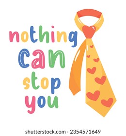 Modern flat sticker of inspirational quote 