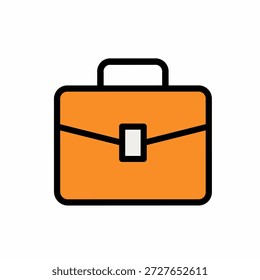 Modern Flat Style Isolated Briefcase Business Icon Graphic Illustration