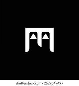 Modern flat style logo featuring the letters M and A. Simple, clean, and professional design perfect for branding, business identity, and corporate use.