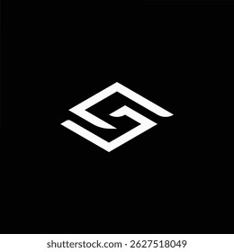 Modern flat style logo with S and G monogram. Simple, clean, and professional design perfect for branding, business identity, and corporate use.