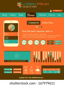 Modern Flat Style UI interface design elements for all your projects.