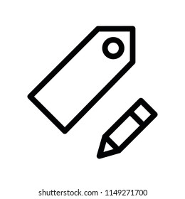 Modern flat tag icon