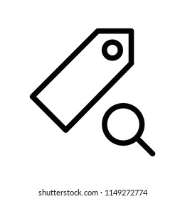 Modern flat tag icon