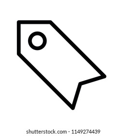 Modern flat tag icon