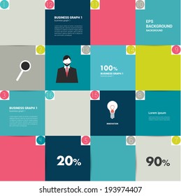 Modern flat template. 