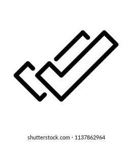 Modern flat tick icon