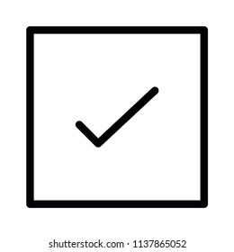 Modern flat tick icon