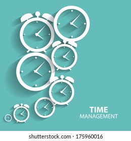 Modern Flat Time Management Vector Icon For Web And Mobile Application 