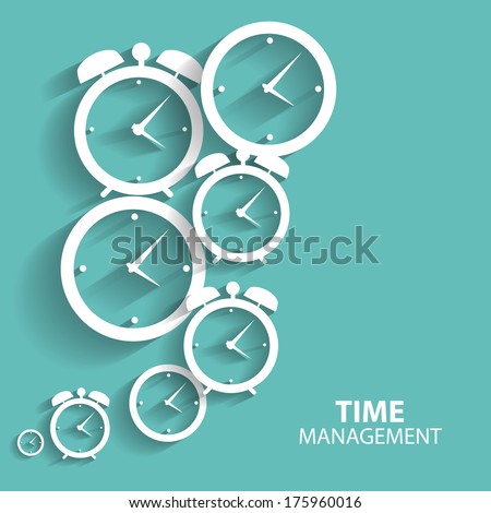 Modern Flat Time Management Vector Icon for Web and Mobile Application 