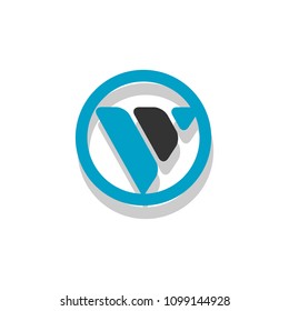 Modern flat V letter logotype icon symbol sign illustration.creative simple flat design.isolated on white background