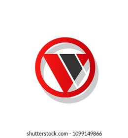 Modern flat V letter logotype icon symbol sign illustration.creative simple flat design.isolated on white background