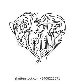 Modern Flat Valentines Day Illustration, Elevate your web design with a touch of romance