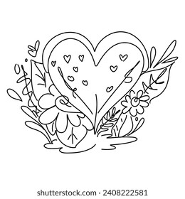 Modern Flat Valentines Day Illustration, Elevate your web design with a touch of romance