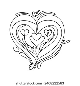 Modern Flat Valentines Day Illustration, Elevate your web design with a touch of romance