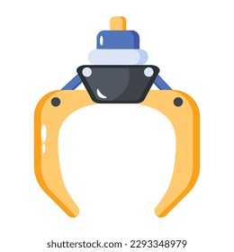 Modern flat vector of claw game  